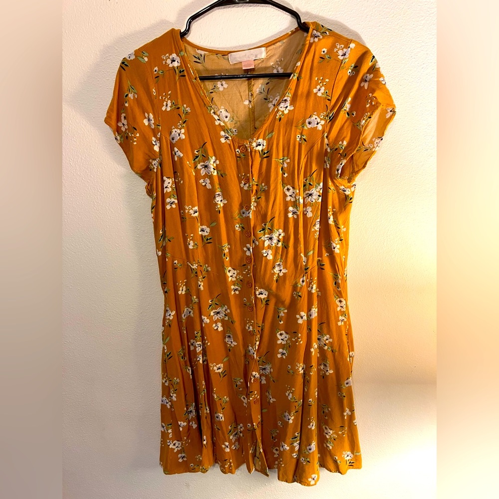 Cute button up floral dress